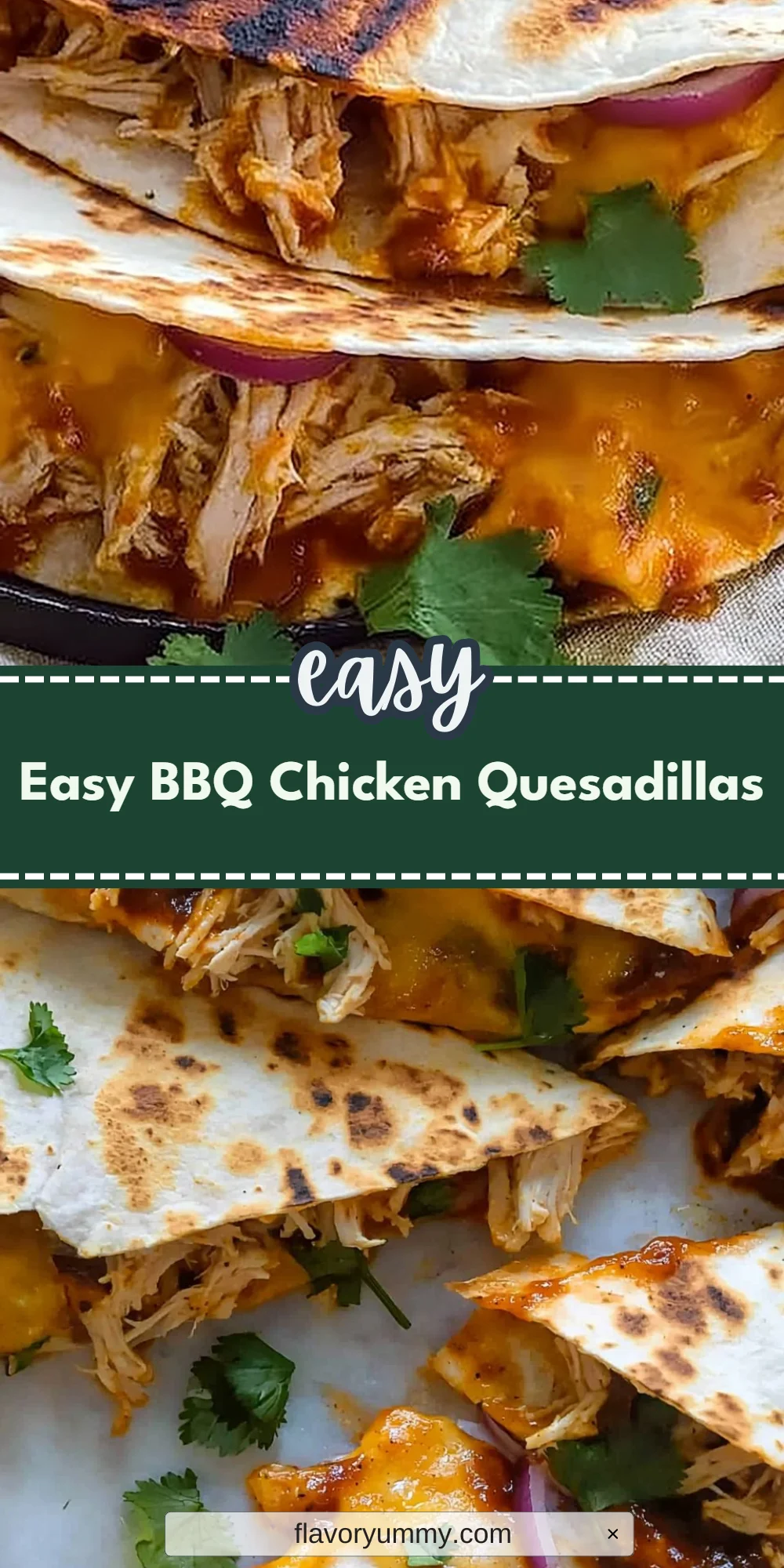 Easy BBQ Chicken Quesadillas