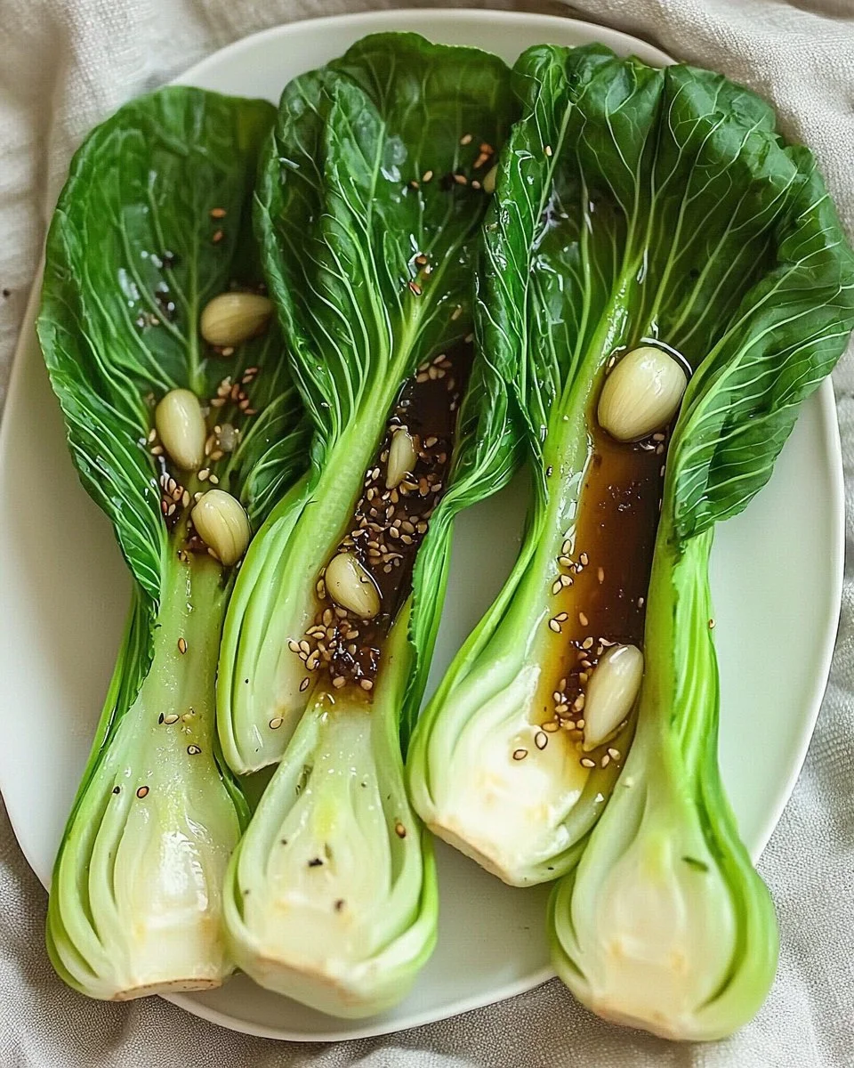 Easy Bok Choy with Garlic Soy Sauce