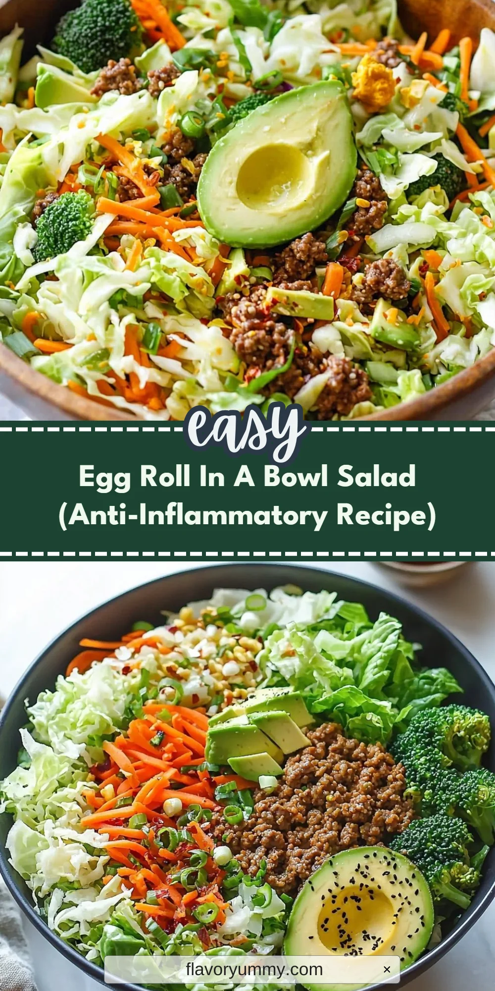 Egg Roll In A Bowl Salad (Anti-Inflammatory Recipe)