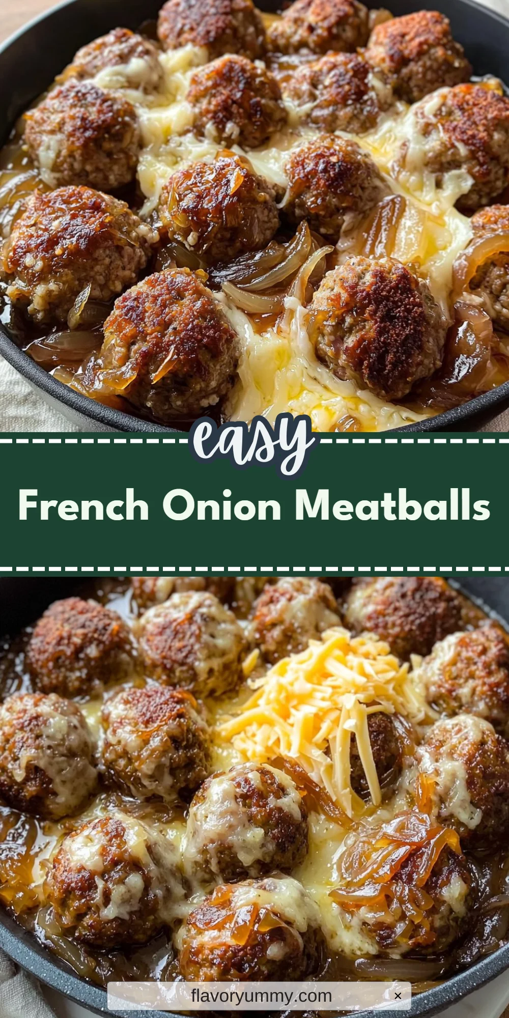 French Onion Meatballs