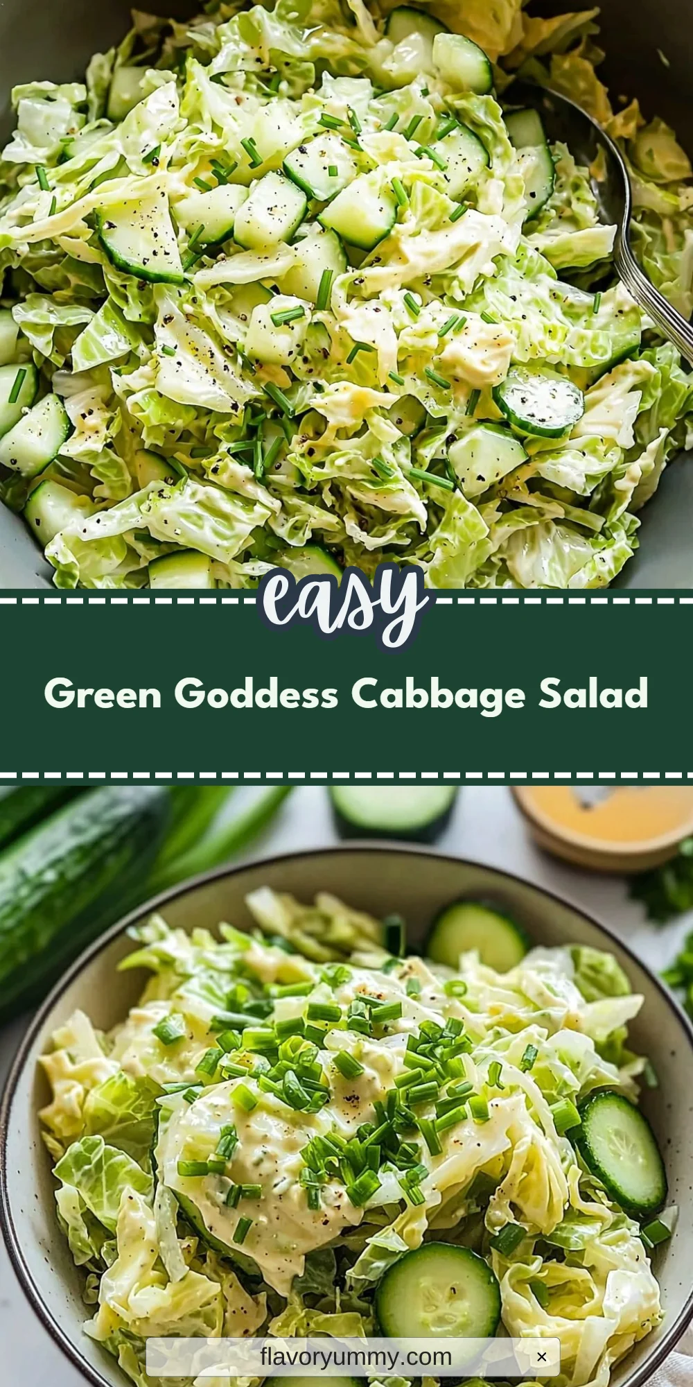 Green Goddess Cabbage Salad