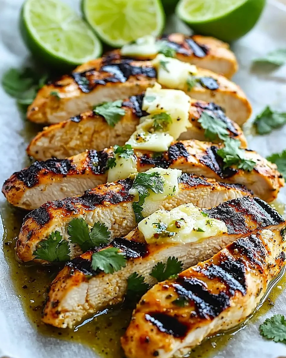 Grilled Salsa Verde Pepper Jack Chicken
