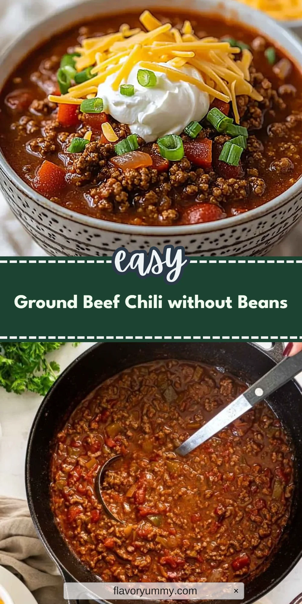 Ground Beef Chili without Beans