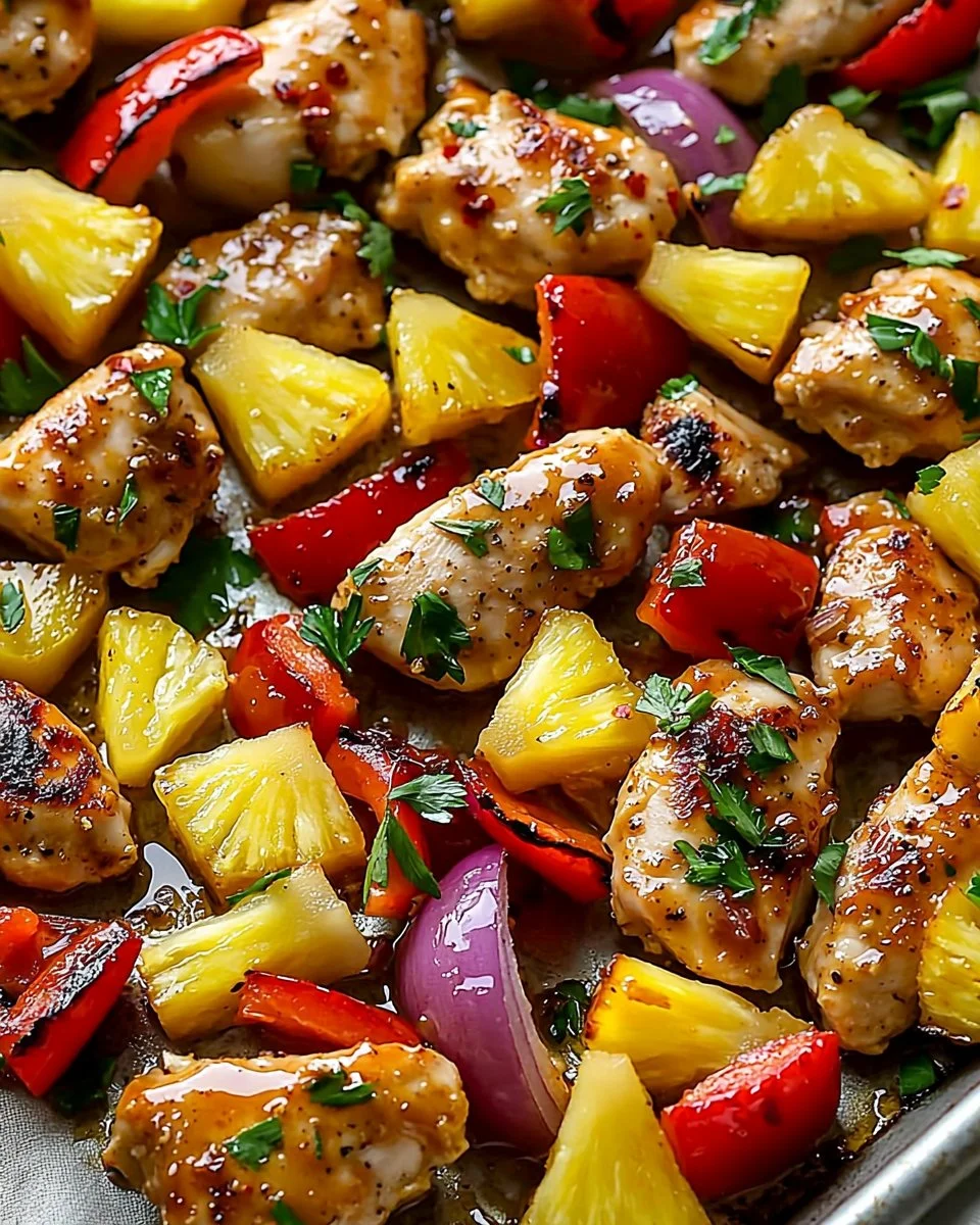 Hawaiian Chicken Sheet Pan