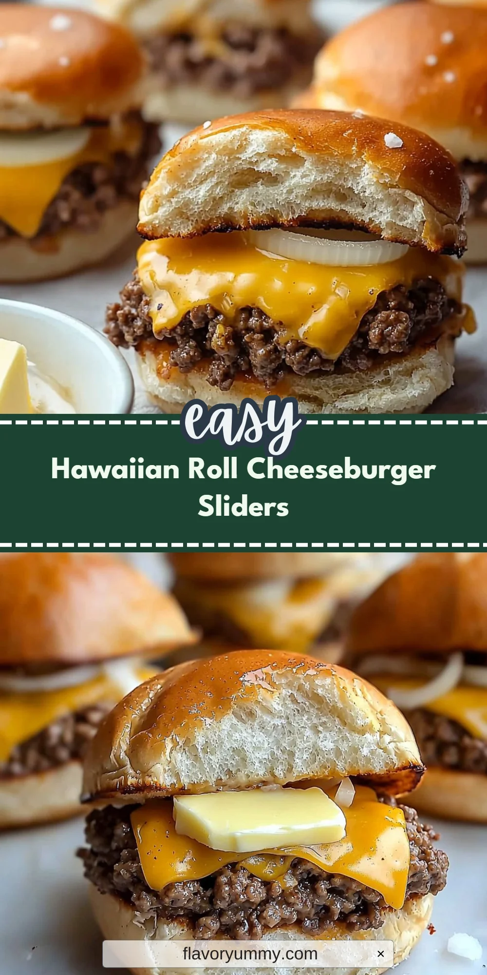 Hawaiian Roll Cheeseburger Sliders