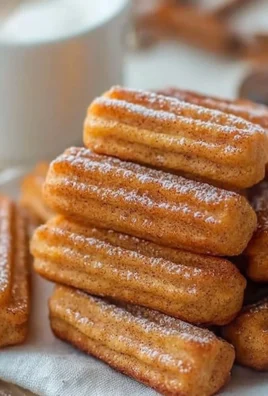 Plate of healthy baked churro bites dusted with cinnamon sugar