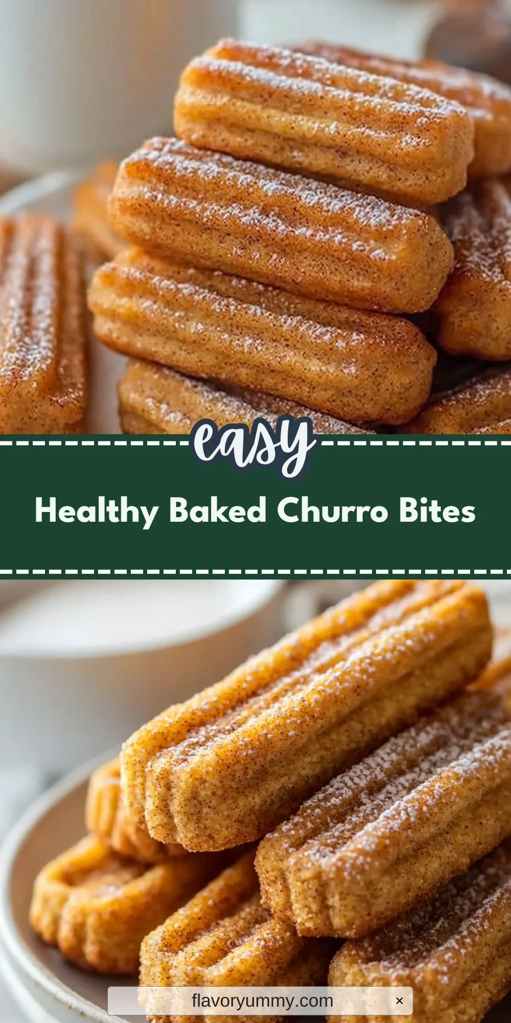 Healthy Baked Churro Bites