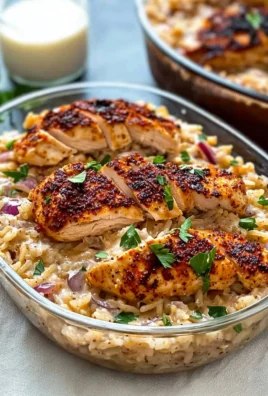 High protein creamy Cajun chicken with rice dish offering flavor and nutrition