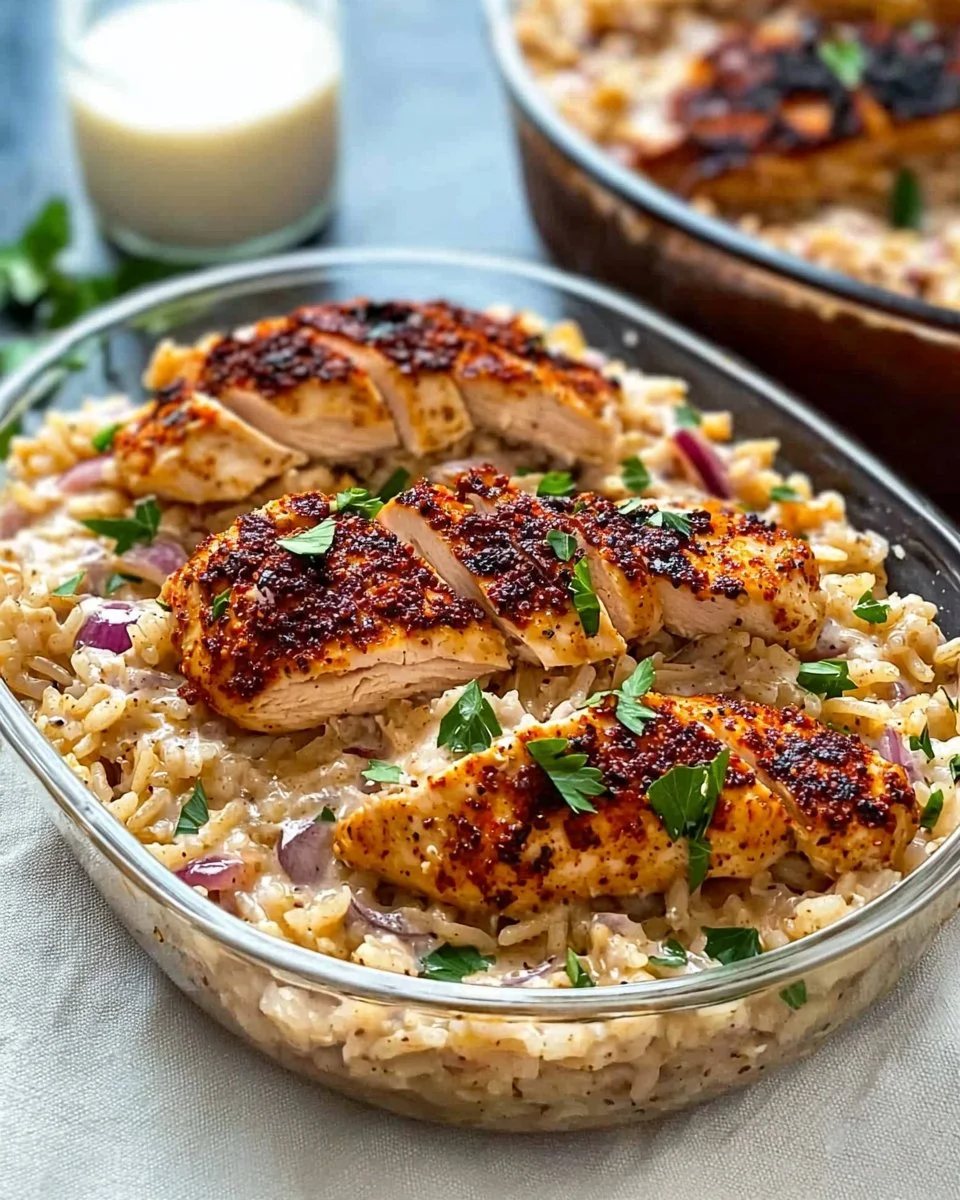 High Protein Creamy Cajun Chicken & Rice