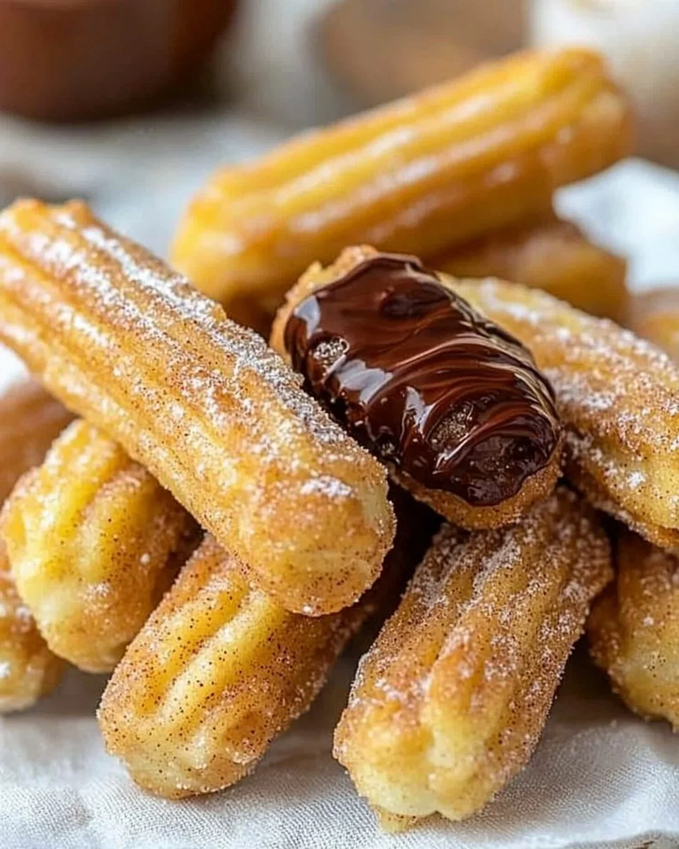 Homemade Churro Bites with Nutella