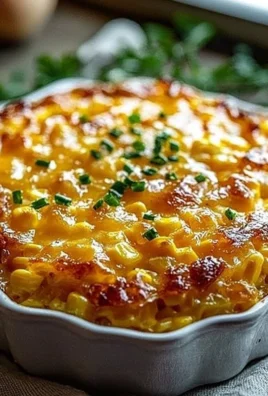 Honey Glazed Corn Casserole served in a casserole dish