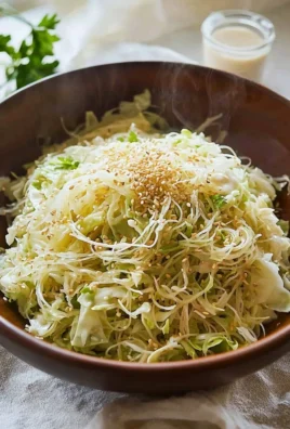 Fresh Japanese cabbage salad with vibrant vegetables and dressing