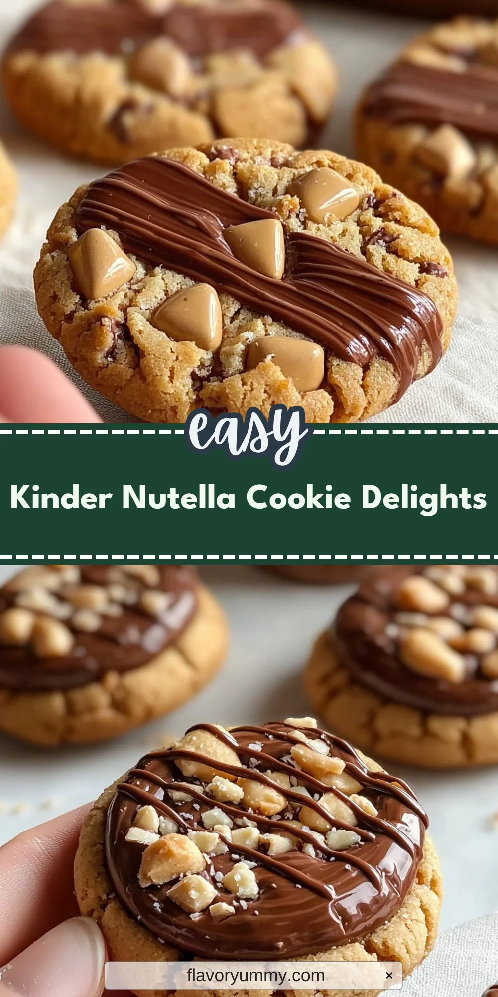 Kinder Nutella Cookie Delights