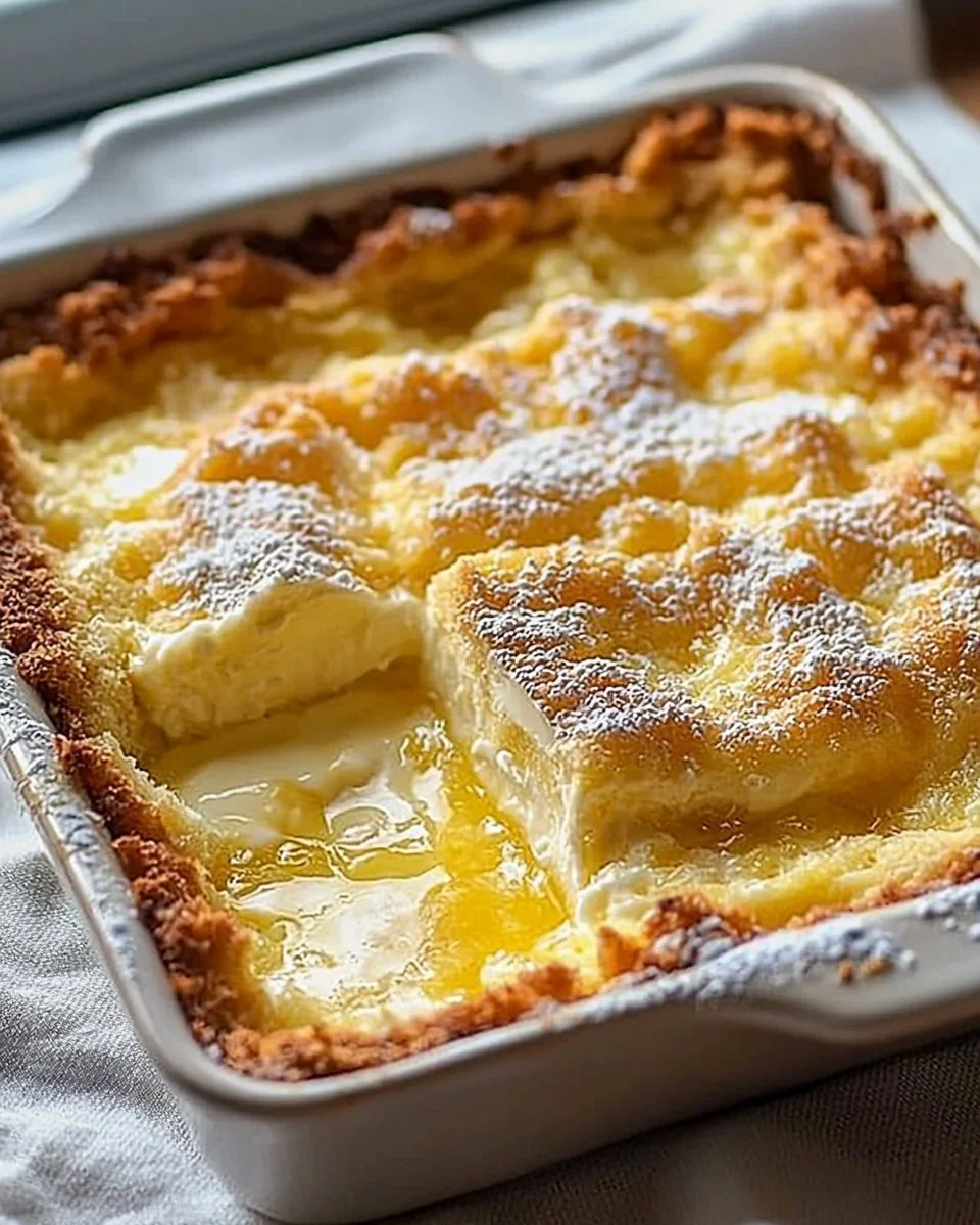 Lemon Cream Cheese Dump Cake