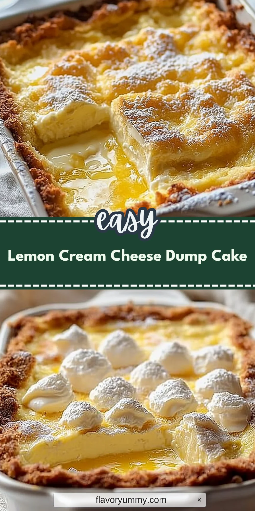 Lemon Cream Cheese Dump Cake
