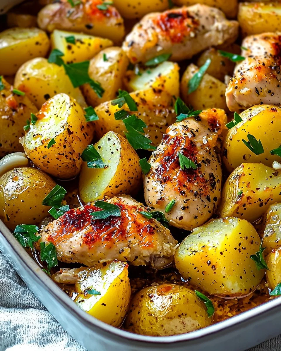 Lemon Garlic Chicken (Chicken and Potato)