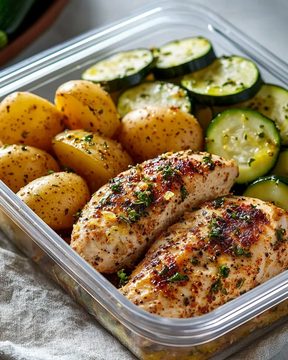 Lemon Garlic Chicken Meal Prep