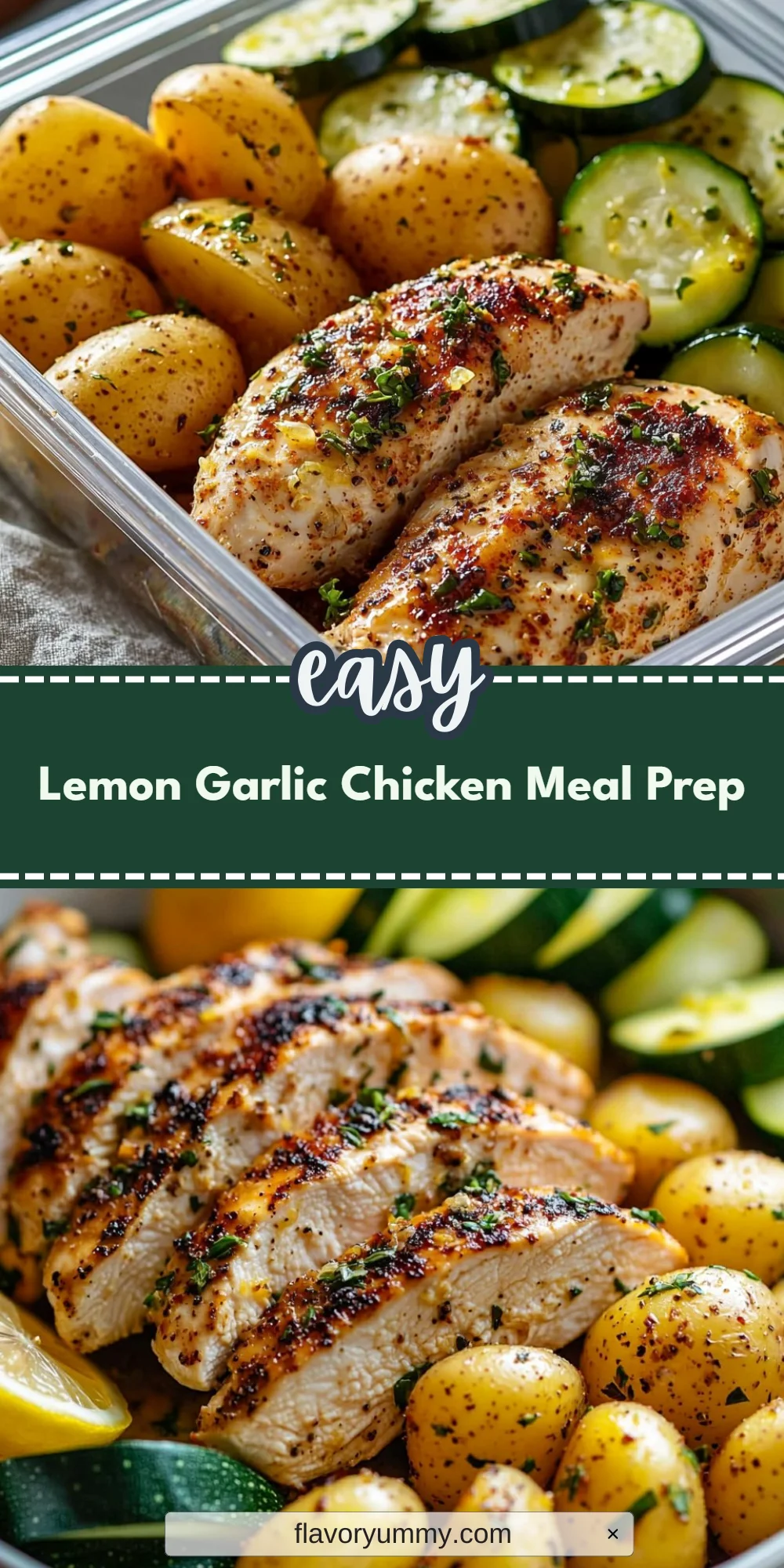 Lemon Garlic Chicken Meal Prep