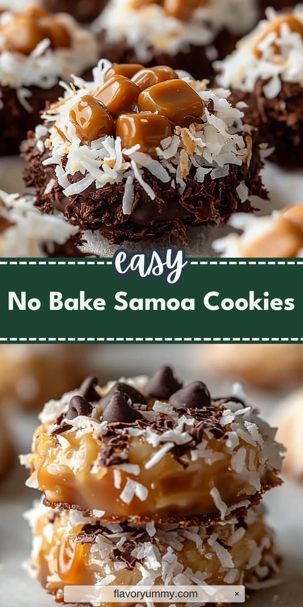 No Bake Samoa Cookies