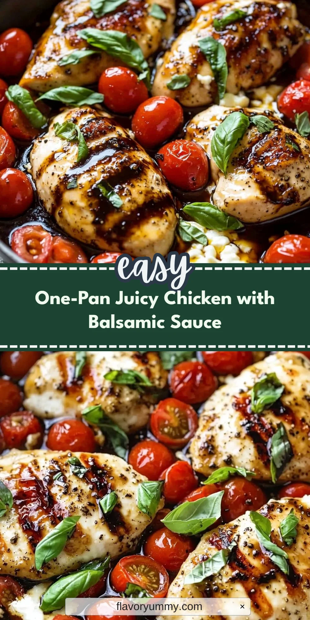 One-Pan Juicy Chicken with Balsamic Sauce