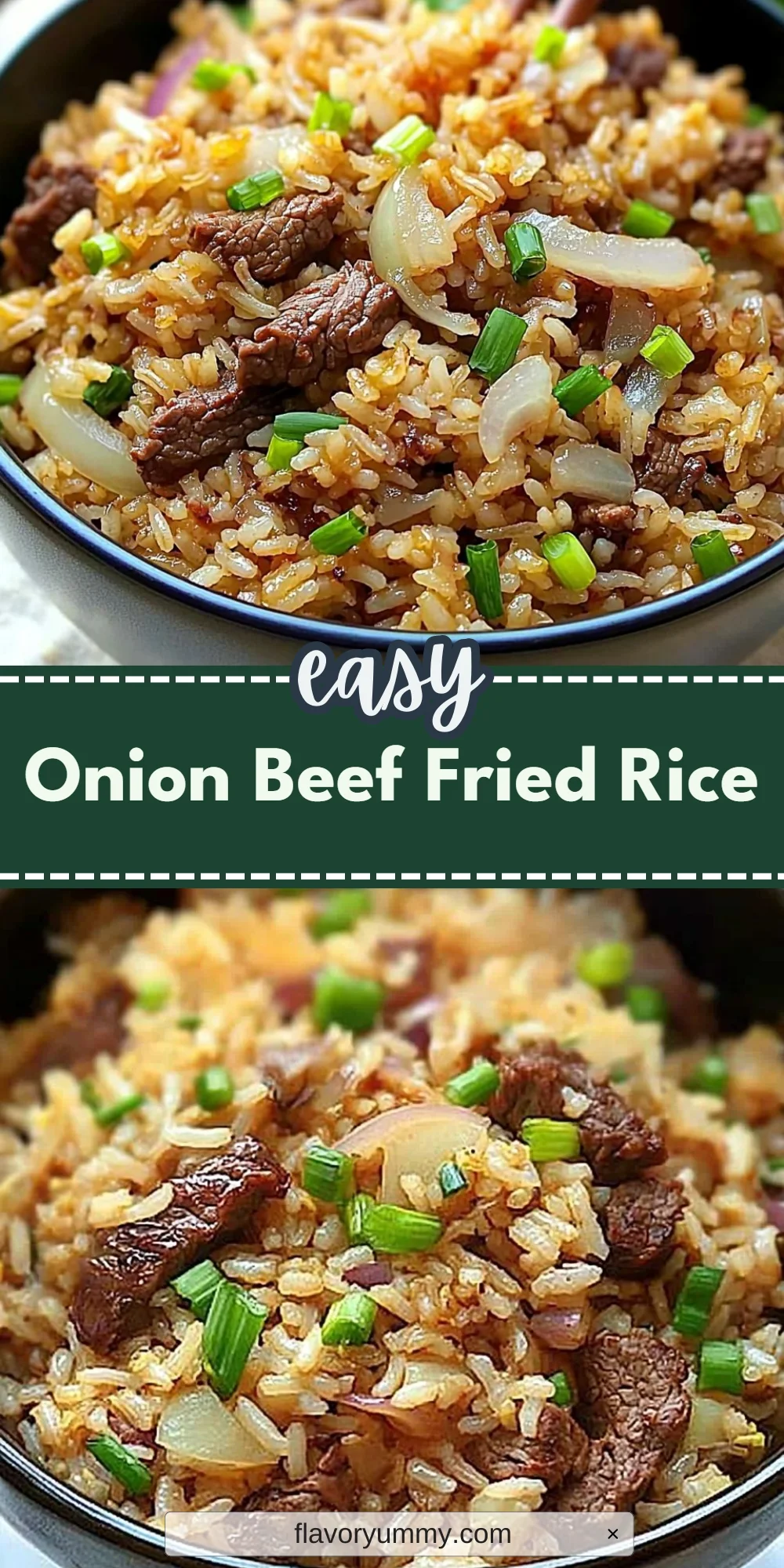 Onion Beef Fried Rice