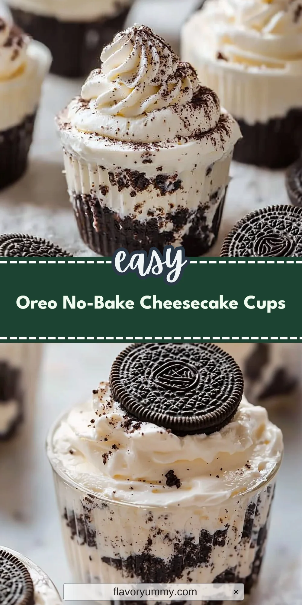 Oreo No-Bake Cheesecake Cups