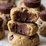Reese's Chocolate Chip Cookie Bites with chocolate chips and peanut butter