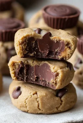 Reese's Chocolate Chip Cookie Bites with chocolate chips and peanut butter