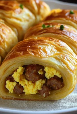 Sausage egg breakfast roll-ups served on a plate, ideal for a quick breakfast.