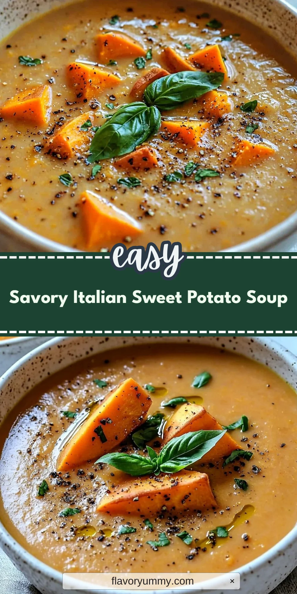 Savory Italian Sweet Potato Soup