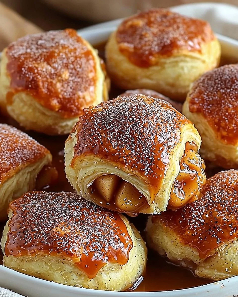 Simple Caramel Apple Pie Bombs
