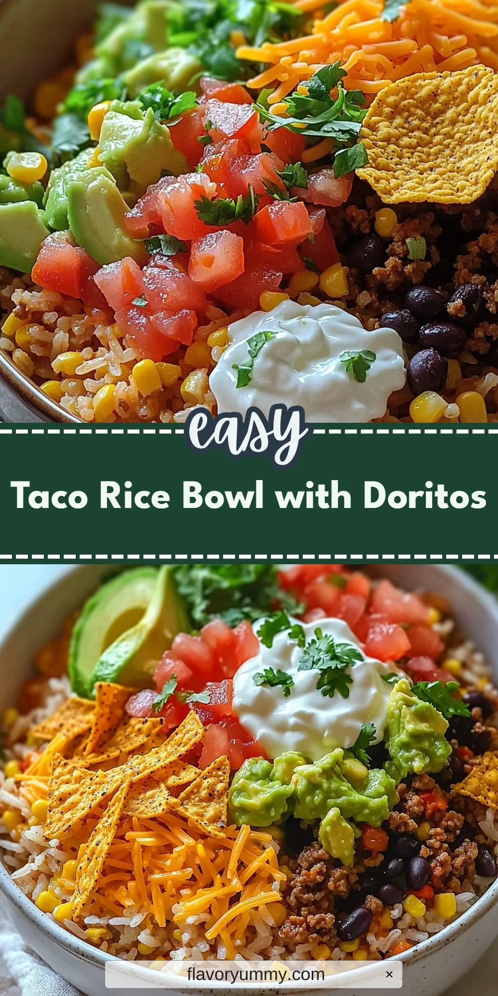 Taco Rice Bowl with Doritos
