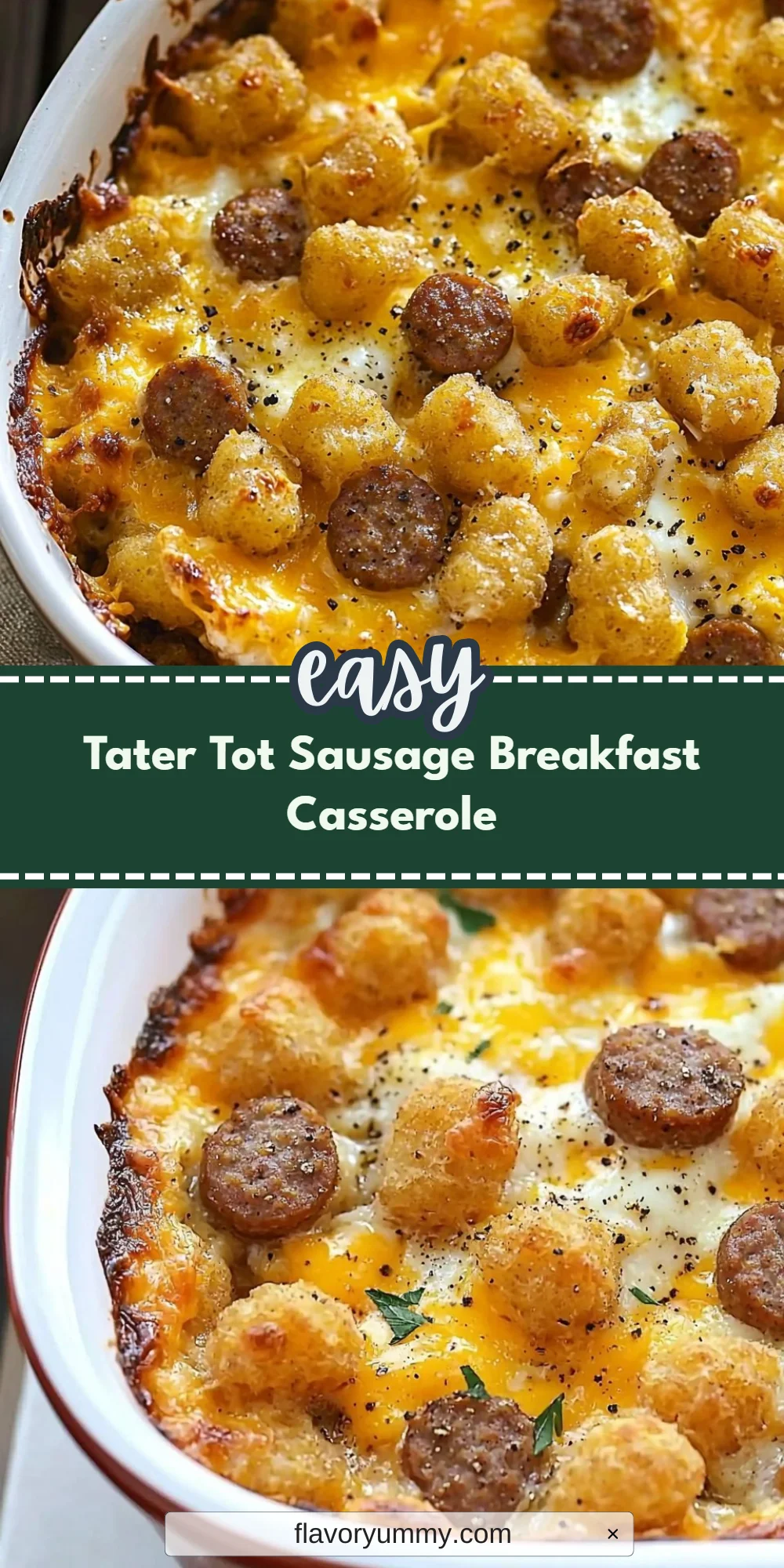 Tater Tot Sausage Breakfast Casserole