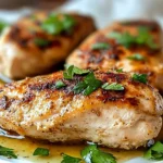 Juicy and flavorful tenderized chicken breast ready for cooking