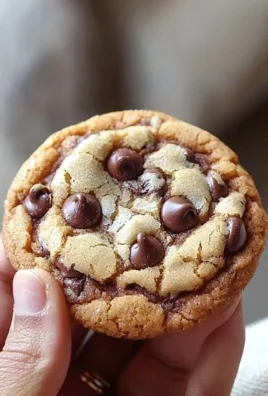 Perfectly baked chocolate chip cookies on a cooling rack