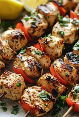 Delicious Turkish chicken kabobs grilled to perfection with spices