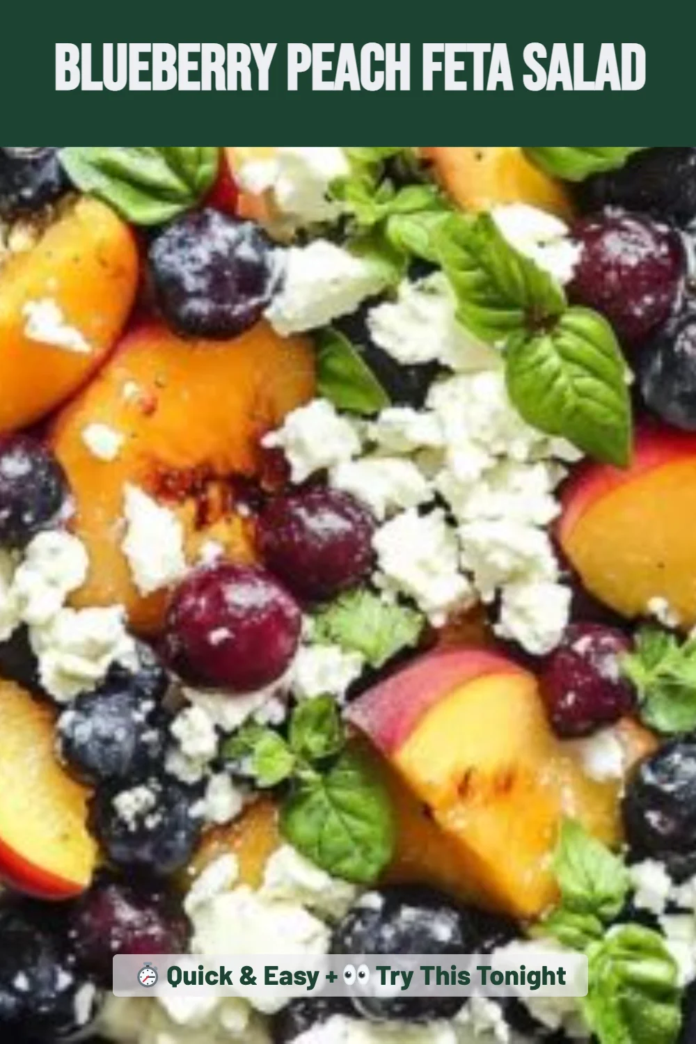 Blueberry Peach Feta Salad
