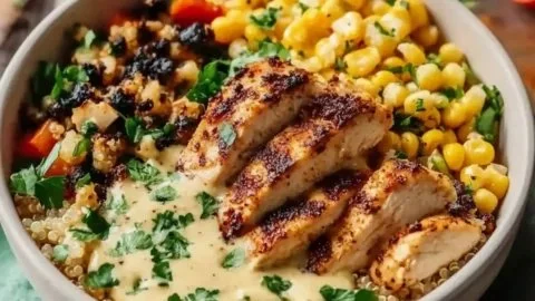 Delicious Chicken & Quinoa Dinner Bowl for Busy Weeknights