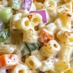 Colorful Ditalini pasta salad with fresh vegetables for effortless entertaining