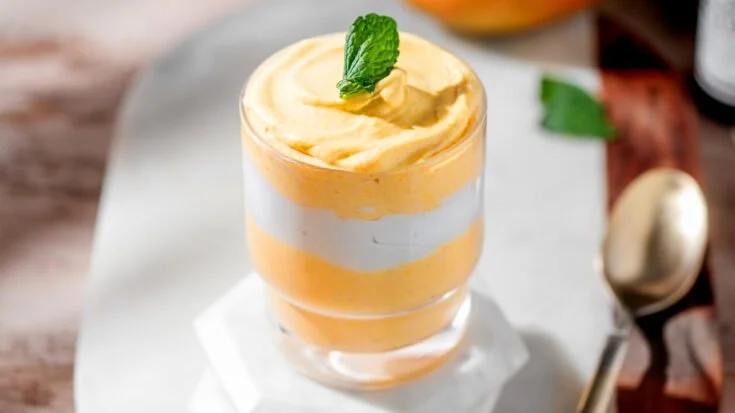Easy 3 Ingredient Mango Mousse