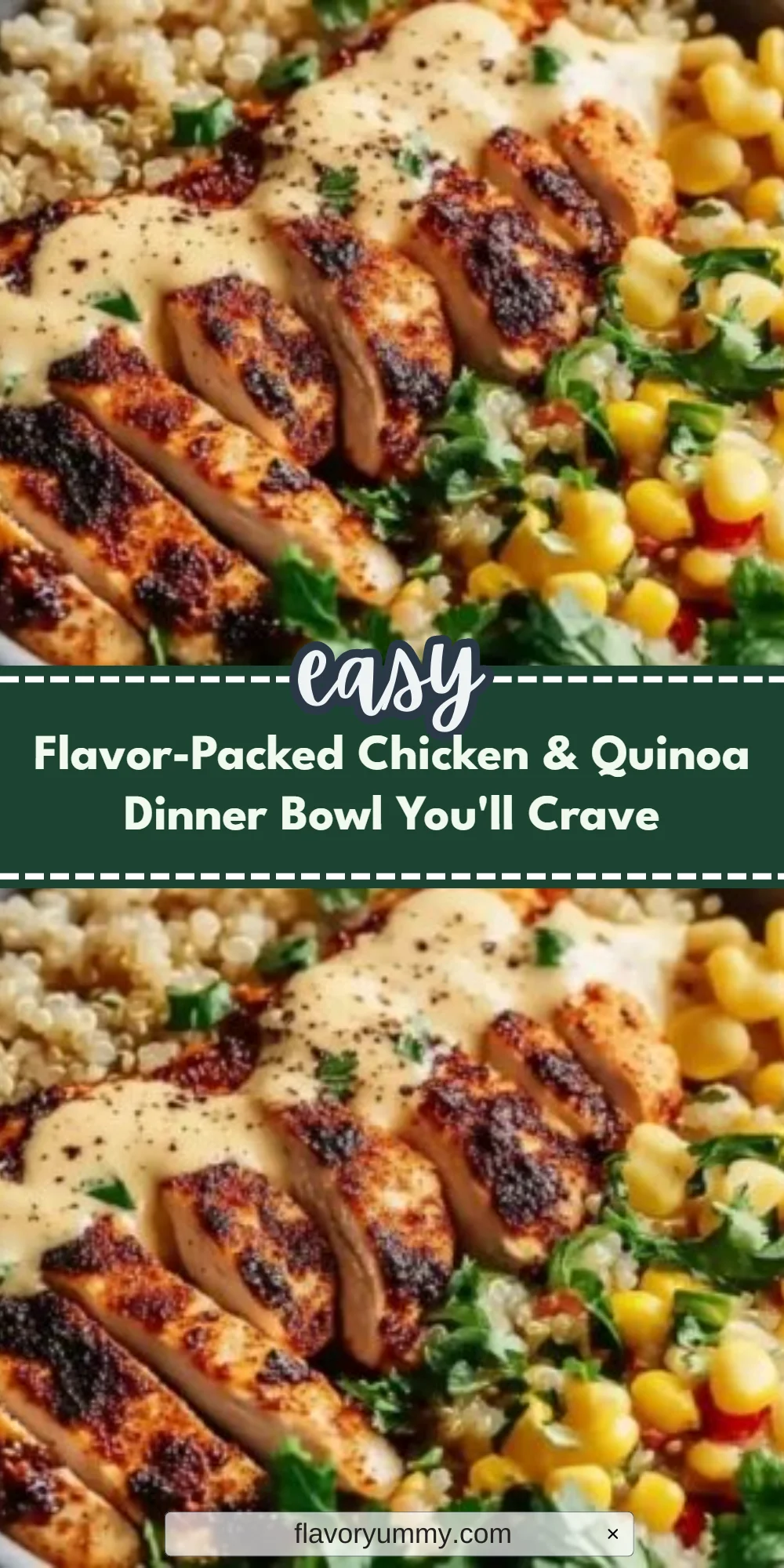 Flavor-Packed Chicken & Quinoa Dinner Bowl You'll Crave