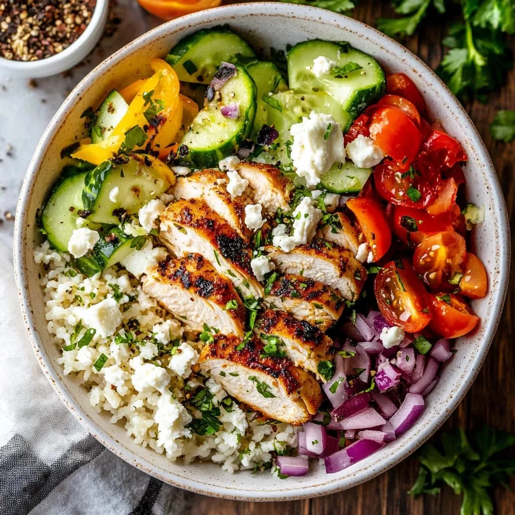 Greek Chicken Bowls