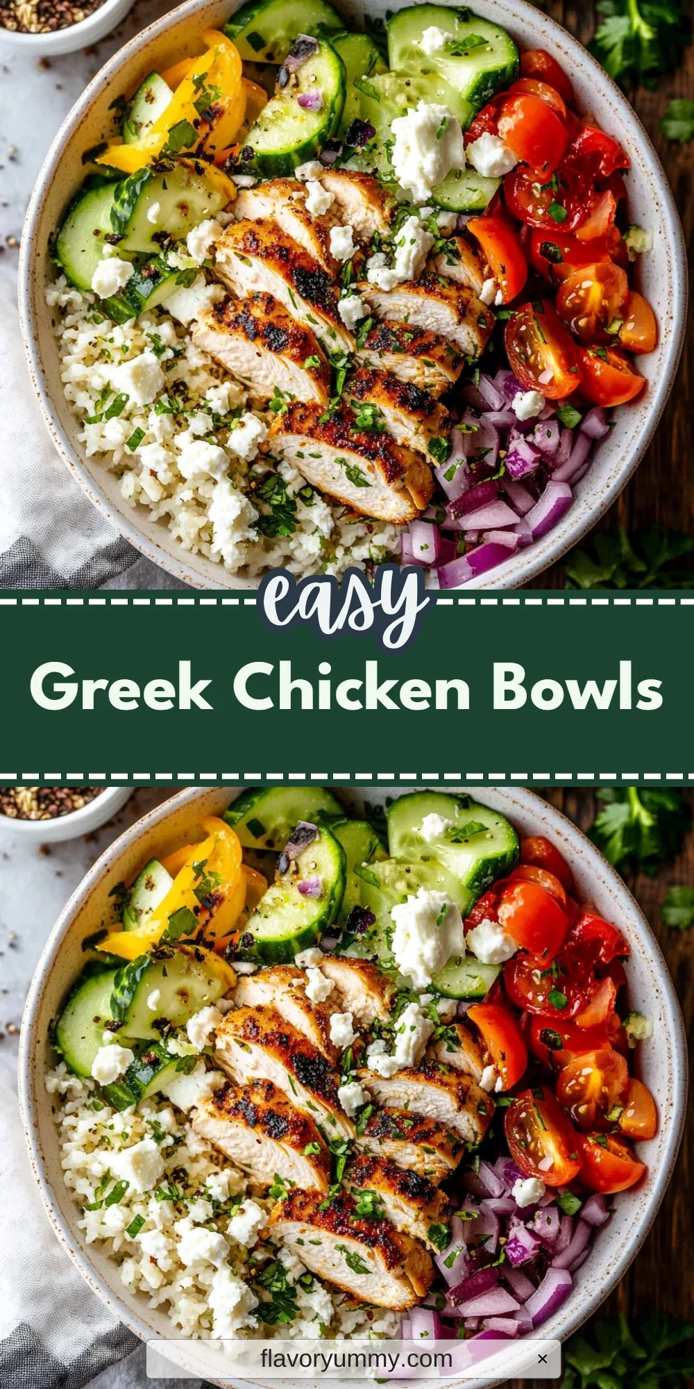 Greek Chicken Bowls