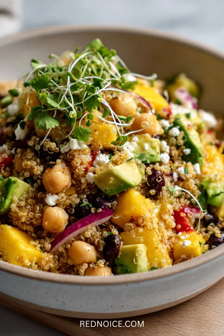 High-Protein Mediterranean Quinoa Salad (Fresh & Filling)
