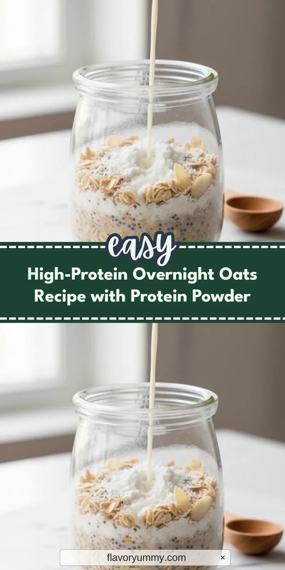 High-Protein Overnight Oats Recipe with Protein Powder
