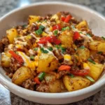 Delicious Loaded Southwest Potato Bowls topped with fresh ingredients