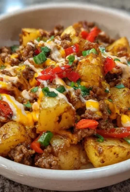 Delicious Loaded Southwest Potato Bowls topped with fresh ingredients
