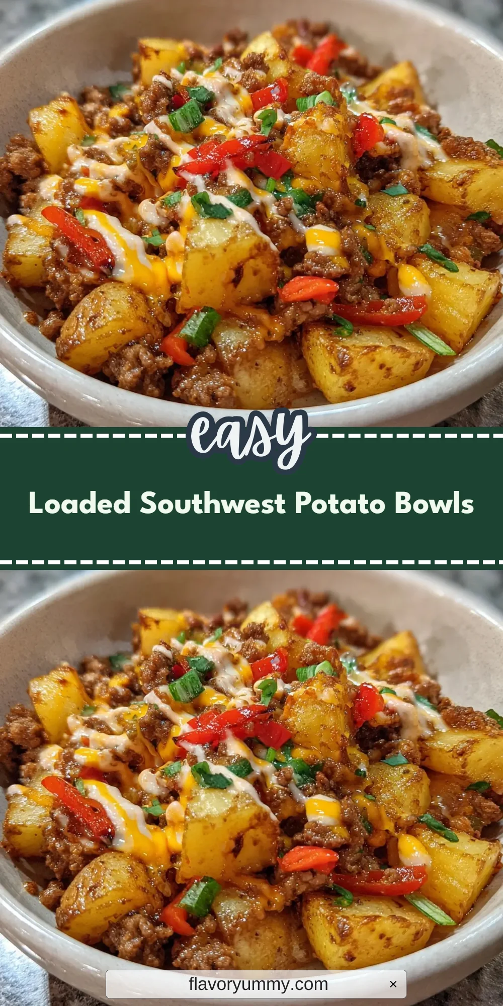Loaded Southwest Potato Bowls