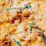 Marry Me Chickpeas dish served with garnish and herbs