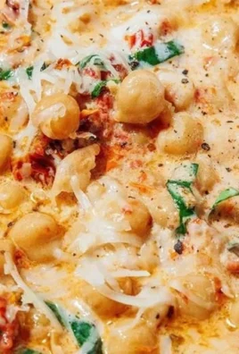 Marry Me Chickpeas dish served with garnish and herbs